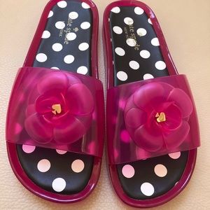 Kate Spade jelly flip flops size10 new